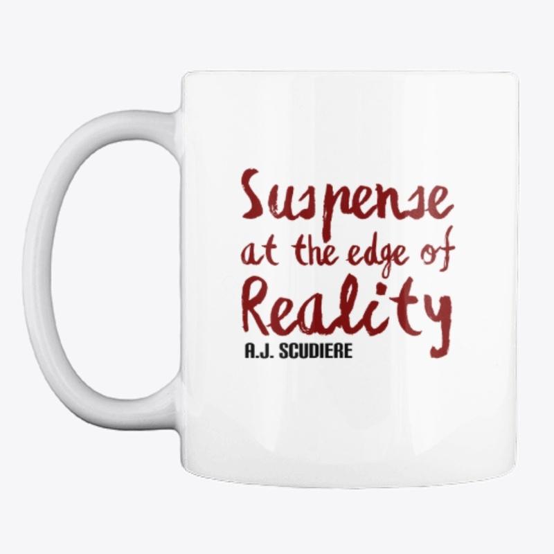 Suspense at the edge of reality mug